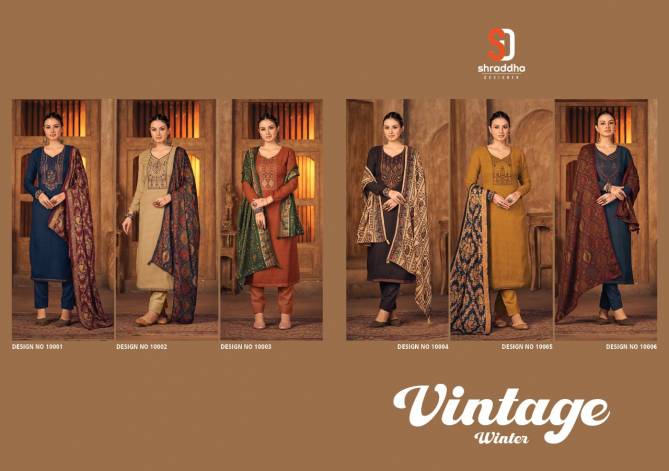 Shraddha Vintage Winter 10001 Wholesale Pashmina Dress Material
